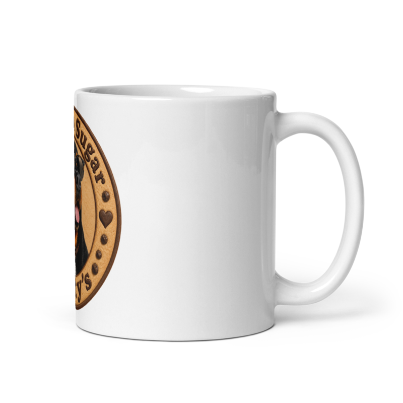 Mug — cookie-stamp logo printed on the product