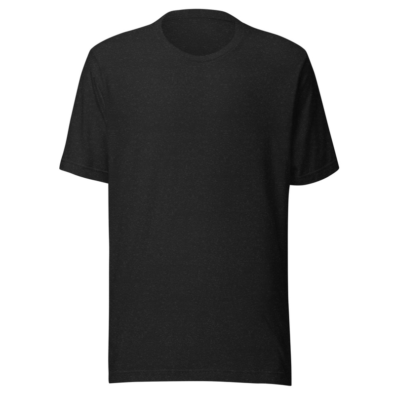 Logo tee — cookie-stamp logo printed on the product